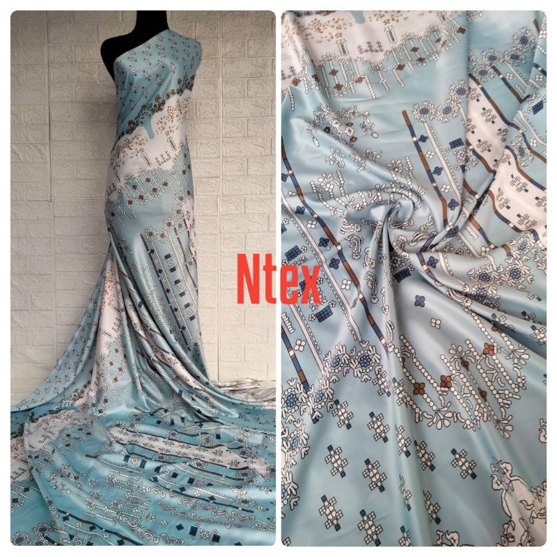 Kain Maxmara Motif Bunga Khamima harga setengah meter