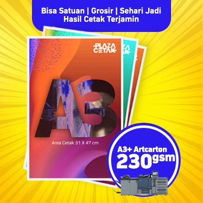

Cetak Art paper / Art Carton A3+ 230 gsm (Bisa Satuan) Harga Grosir