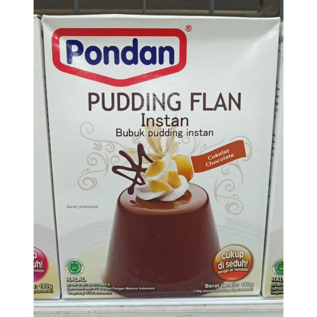 

PONDAN puding flan instant - bubuk puding instant - coklat / chocolate 180 gr