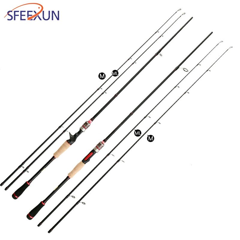 joran 2 ujung M dan ML casting spinning sougayilang 180 210 cm high carbon quality