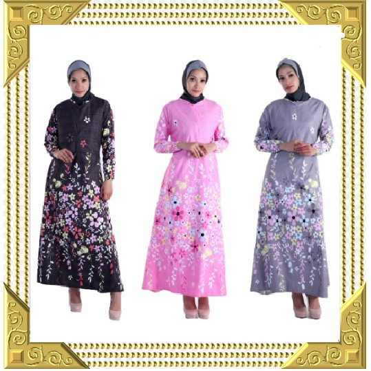 JAMAN NOW TERHITS TERKINI 2019 2020/ SALE Baju Gamis Wanita 1.1.1.1 / Syari Putih Lebaran Umroh