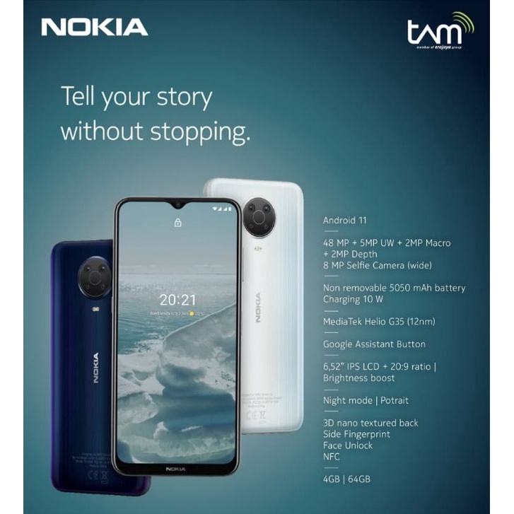 NOKIA G20 New SMARTPHONE ORIGINAL GARANSI RESMI