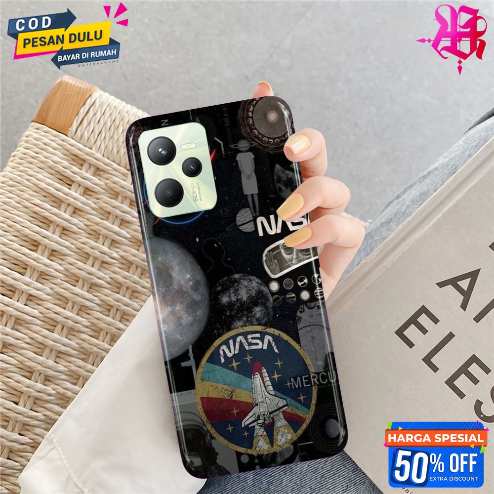 FNS - 13 - Case Hp Realme C35  - Nasa - Casing Hp 3D - Custom Case  - Case Murah - Case Hp All Type 