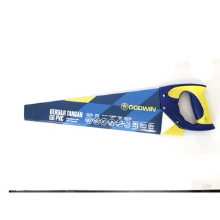 Gergaji Tangan 3 Mata Handsaw GODWIN Untuk Kayu Gergaji Tangan 3 Mata Handsaw GODWIN Untuk Kayu