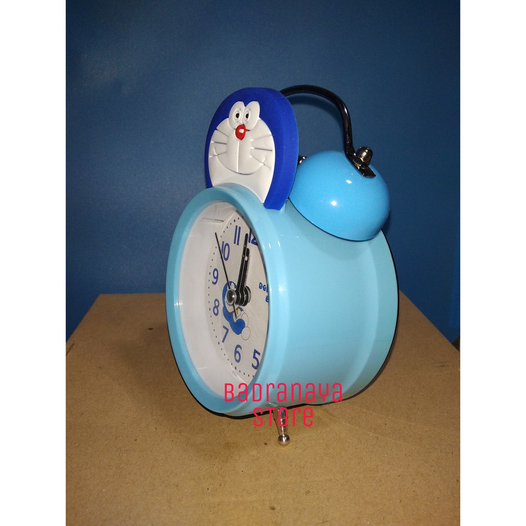 Jam Weker Meja/Jam Alarm Beker/Alarm Clock Kado Unik Lucu Motif Doraemon Hello Kitty Unicorn