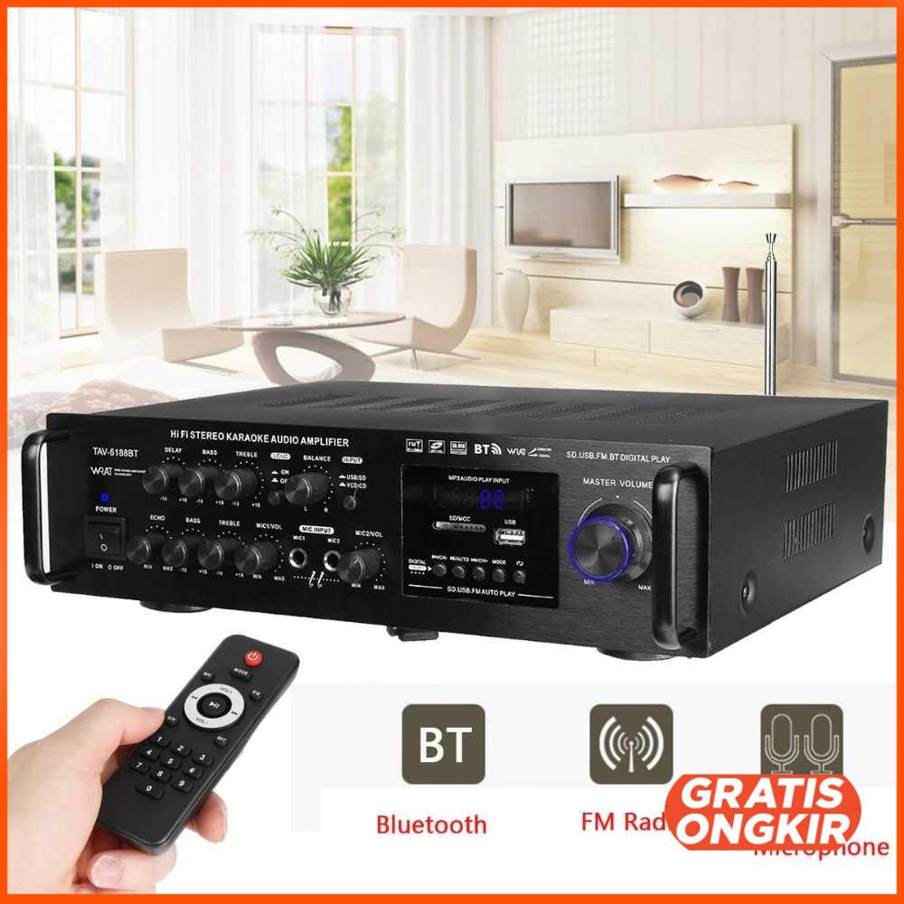 Bluetooth EQ Audio Amplifier Home Theater FM 2000W - TAV-6188