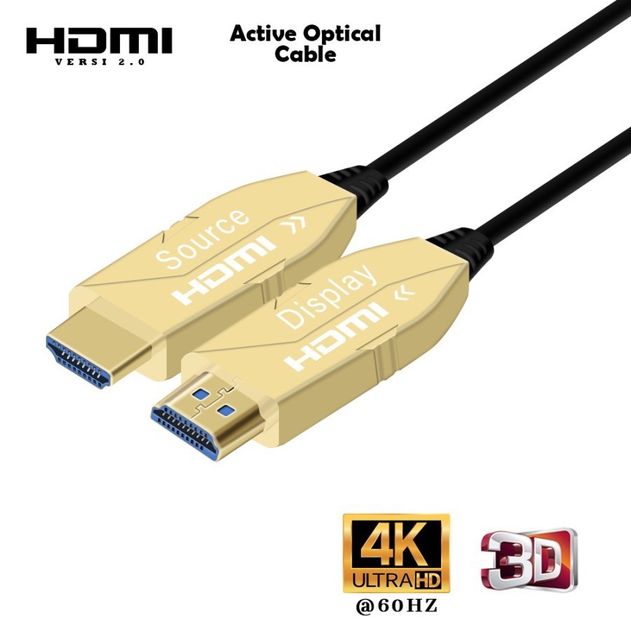 Cable HDTV 40m Active optical fiber 2.0 4K - Kabel hdTV 2.0 FIBER optic 40 meter BESTLINK