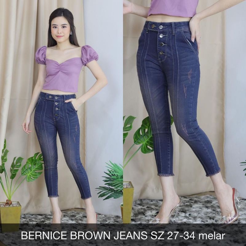 Celana Jeans Wanita Bernice Skinny Kekinian Rekomendasi Influencer