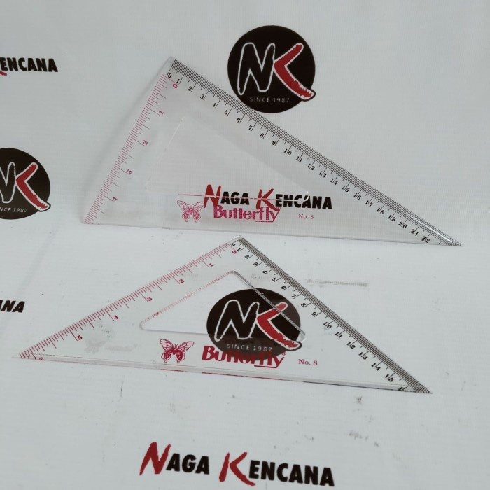 

Diskon Penggaris Plastik Segitiga Butterfly Besar No. 8 Sale!!!
