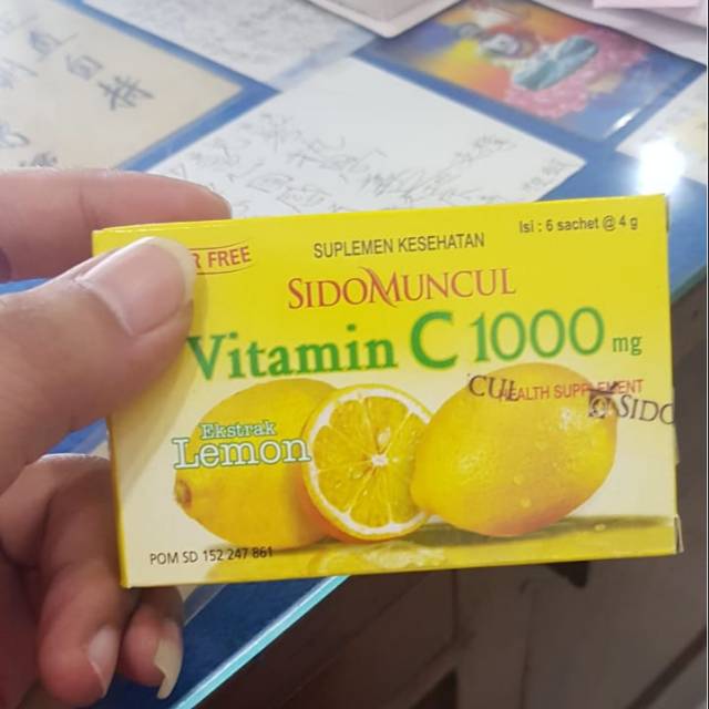 SIDOMUNCUL VITAMIN C 1000MG 1 box (6saset)