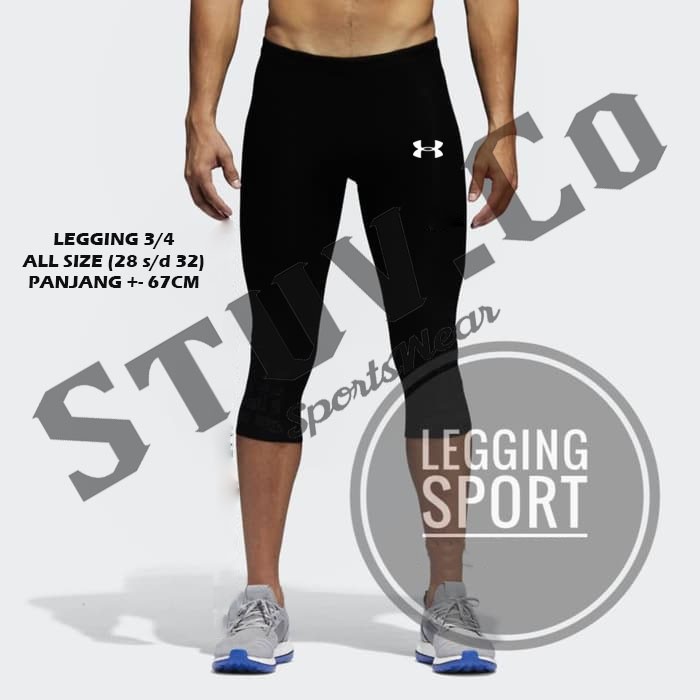  CELANA  BASELAYER LEGGING PENDEK  UNDERARMOR DALEMAN RENANG 