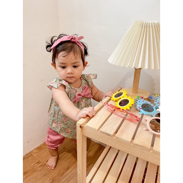 SHILLA KIMORA GEMPITA clown set setelan anak cewek 0-2 tahun bayi perempuan lucu fashion setelan katuna anak baby adem