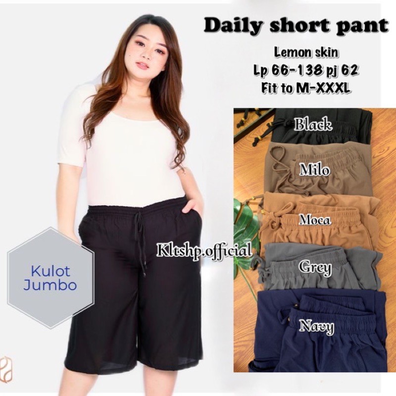 DAILY KULOT/ UMBRELLA KULOT / CELANA PANJANG WANITA / BIGSIZE PANT