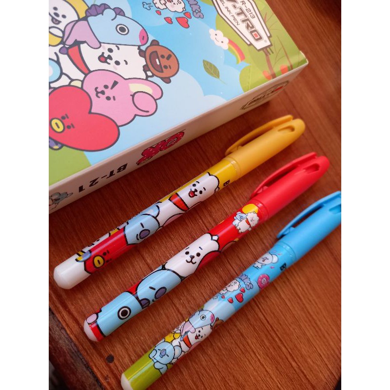 Pen Gel BTS BT21 (1 lusin =12 pcs)