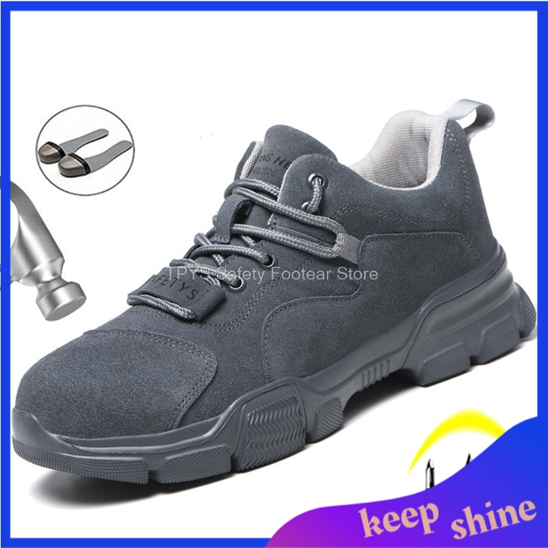 Sepatu Safety Pria Import Safety Shoes Work Safety Boots Men Steel Toe Cap Safety Shoes Men Work Sne