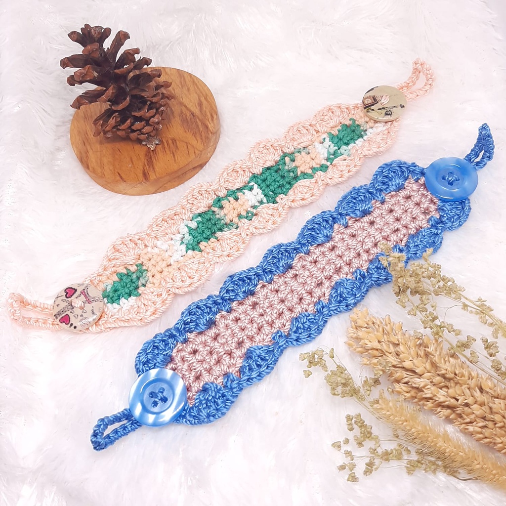 Konektor Masker Rajut Sedang/Tali Pengait Masker Earloop/Connector Mask Knit