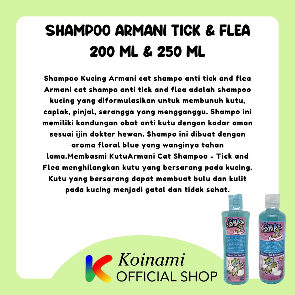 SHAMPO ARMANI TICK &amp; FLEA  / shampo kutu kucing / Raid All