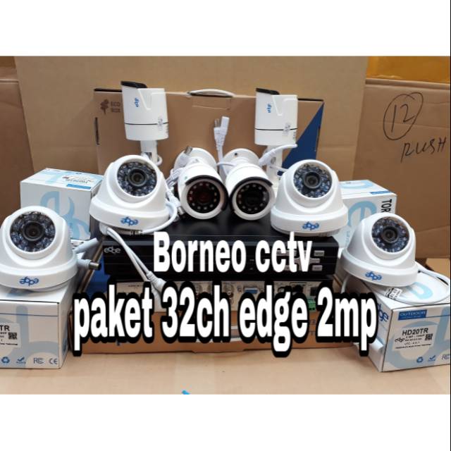 Paket cctv 32ch 2mp full hd edge tornado series new