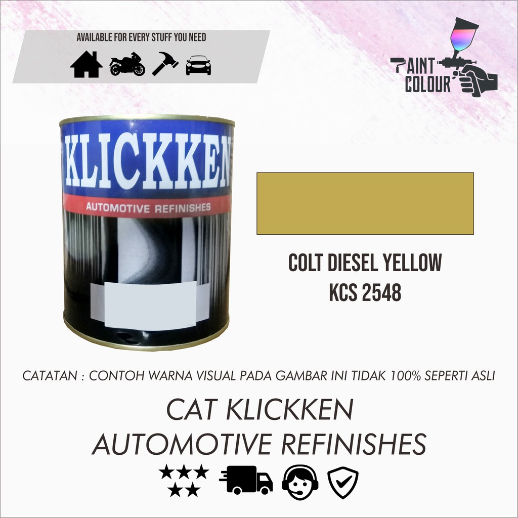 Cat Klickken Automotive Refinishes - Colt Diesel Yellow KCS 2548