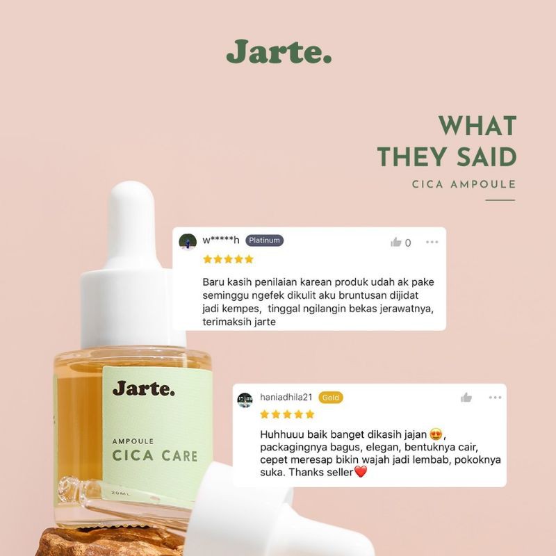 (GOSEND/COD) JARTE Cica Care Ampoule / acne care ampoule