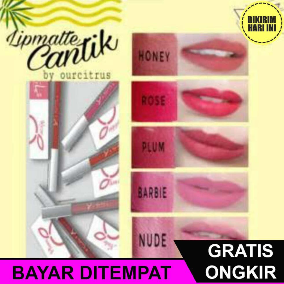 (BAYAR DITEMPAT) JC1606 PAKET LIPMATTE LIPSTIK OURCITRUS