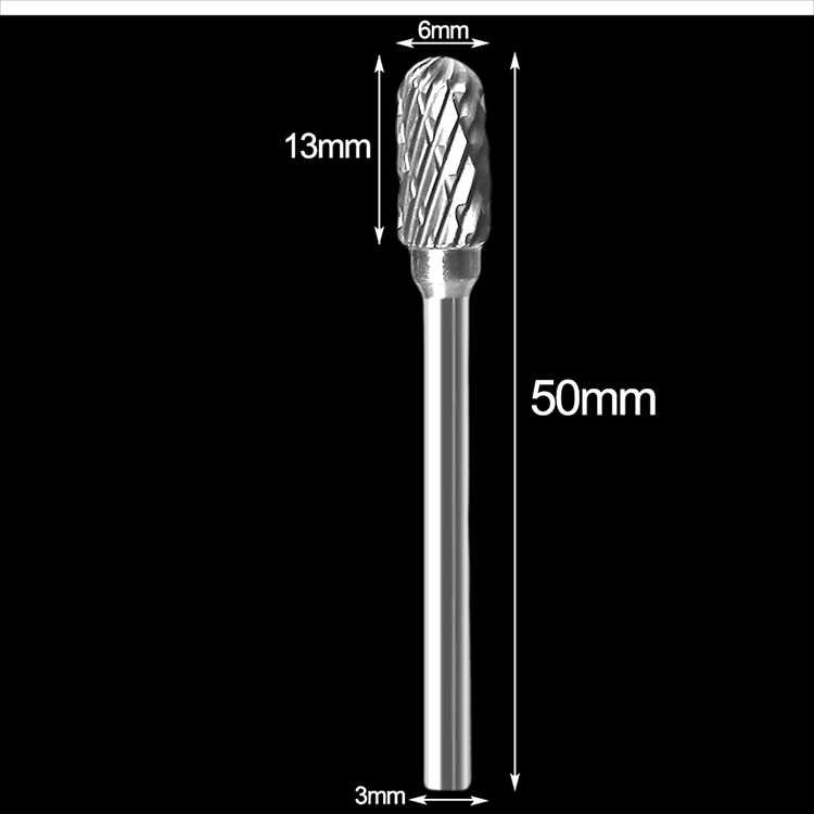 TD-DFA JIGONG Mata Bor Tungsten Carbide Cone Spiral 1/8 Inch 10 PCS - JG8