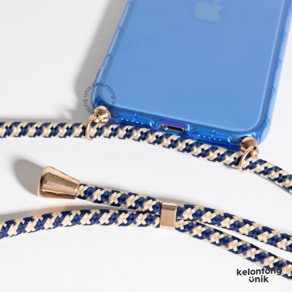 (Seri 2) For iPhone - Neon Shock Proof Lanyard Case/ Sling Case Tali