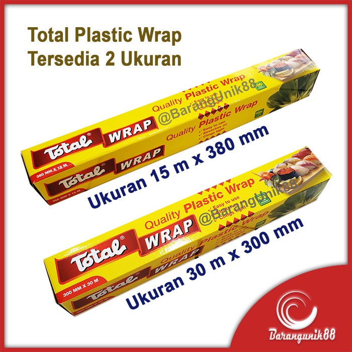 Total Plastic Wrap Plastik Wraping Pembungkus Sayur atau Buah 30m x 300mm