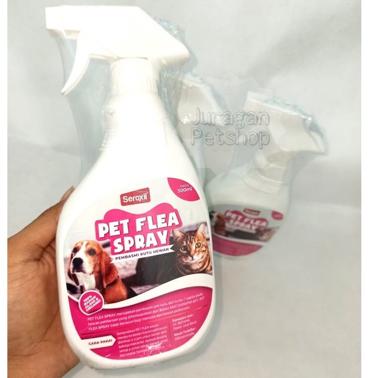 SEROXIL FLEA AND TICK SPRAY 500ML | Obat KUTU Hewan | Kutu ANJING Dan Kucing