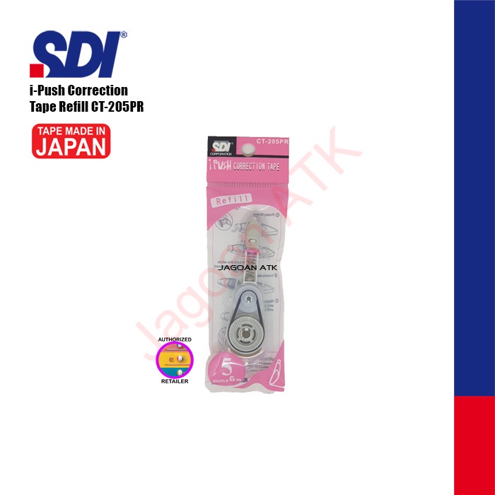 

Nikmati Refill Correction Tape/ Tip-X Kertas (5Mmx6M) I-Push Sdi Ct-205Pr Pink Trendi