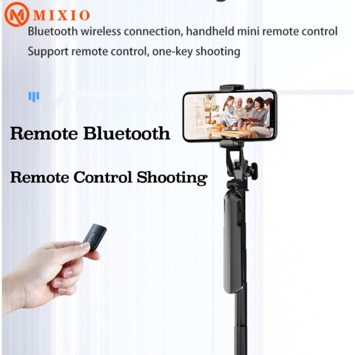 MIXIO A61 Tongsis Bluetooth / Tripod Gimbal Selfie Stick - 80cm