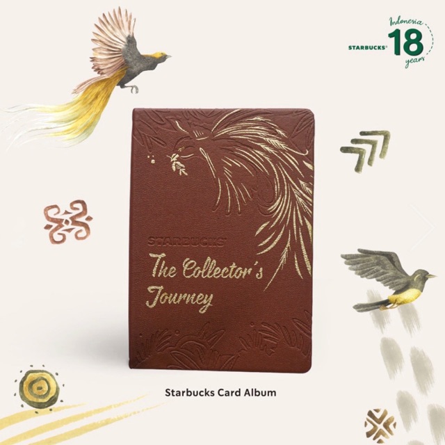 Starbucks Card The Collector's Journey Folklore Album Koleksi 50 Kartu Indonesia + Bonus 1 Card