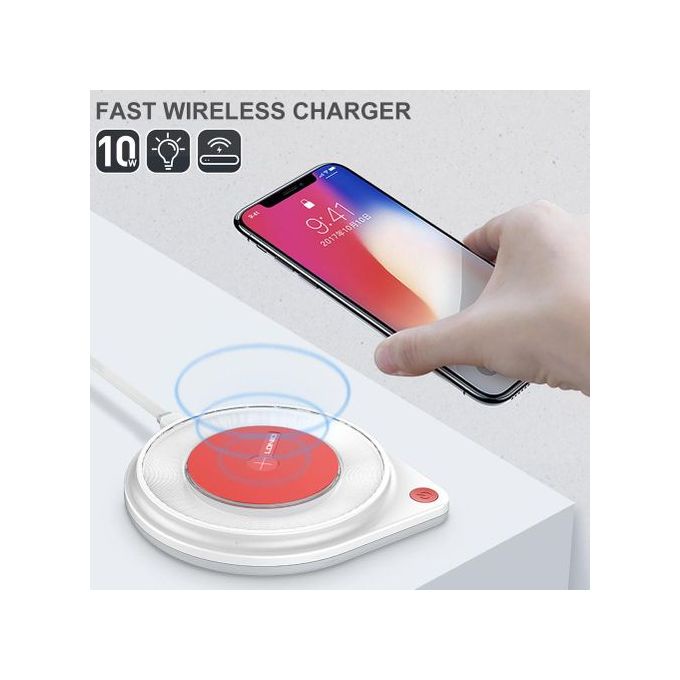 LDNIO AW001 Wireless Charger 10W 2A QI FAST CHARGING Wireless Charging Pad LED