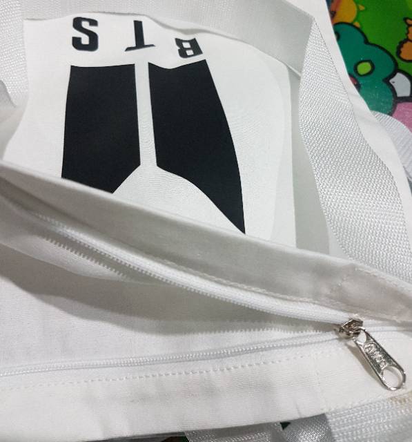 tas tote bag bts kpop bangtan boys Putih