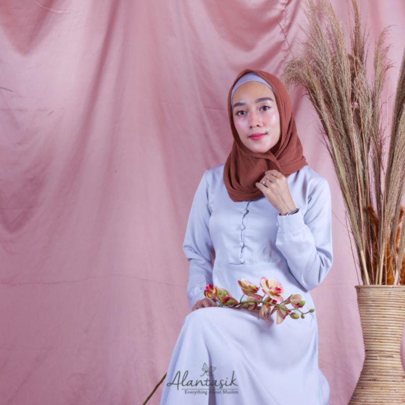 Alantasik - Pashmina Pasmina  plisket ceruti Plain Pleated Crinkled babydoll Tudung  Basic Shawl G.R.1