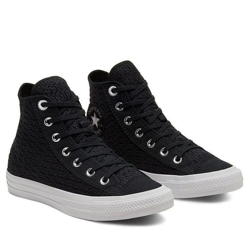 converse ct high summer knit black