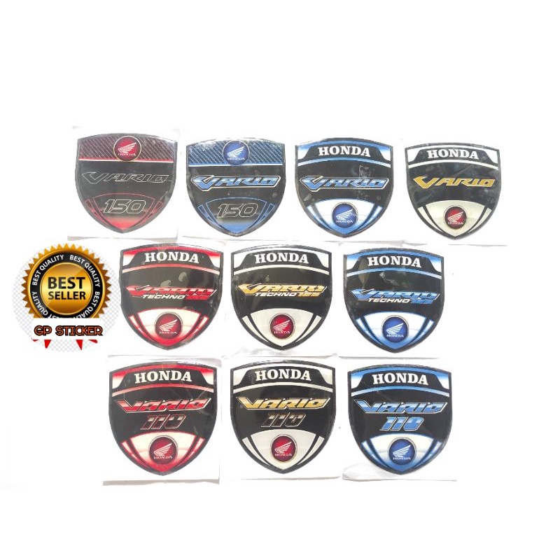 EMBLEM TIMBUL LOGO MOTOR HONDA VARIO 150 TECHNO 125 110 160 prestige MURAH
