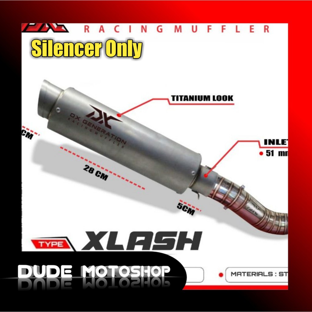 Knalpot Xlash Stainless DX Generation Racing