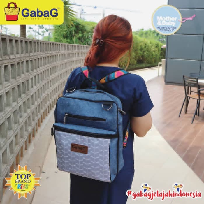 GABAG RYU Backpack Sling Cooler Thermal Bag Ransel Diaper Tas ASI Bayi - Free 2 Ice Gel Besar NEW !