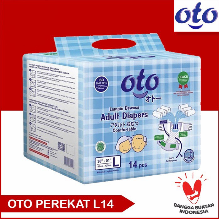 Oto Adult Diapers Perekat L14