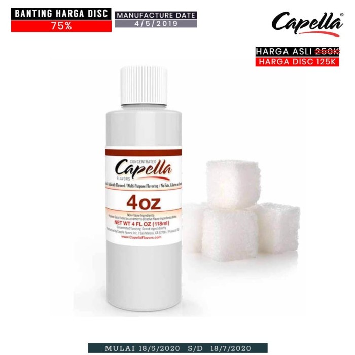 

PROMO CAPELLA SUPER SWEET 4OZ 118ML - ORIGINAL PACK