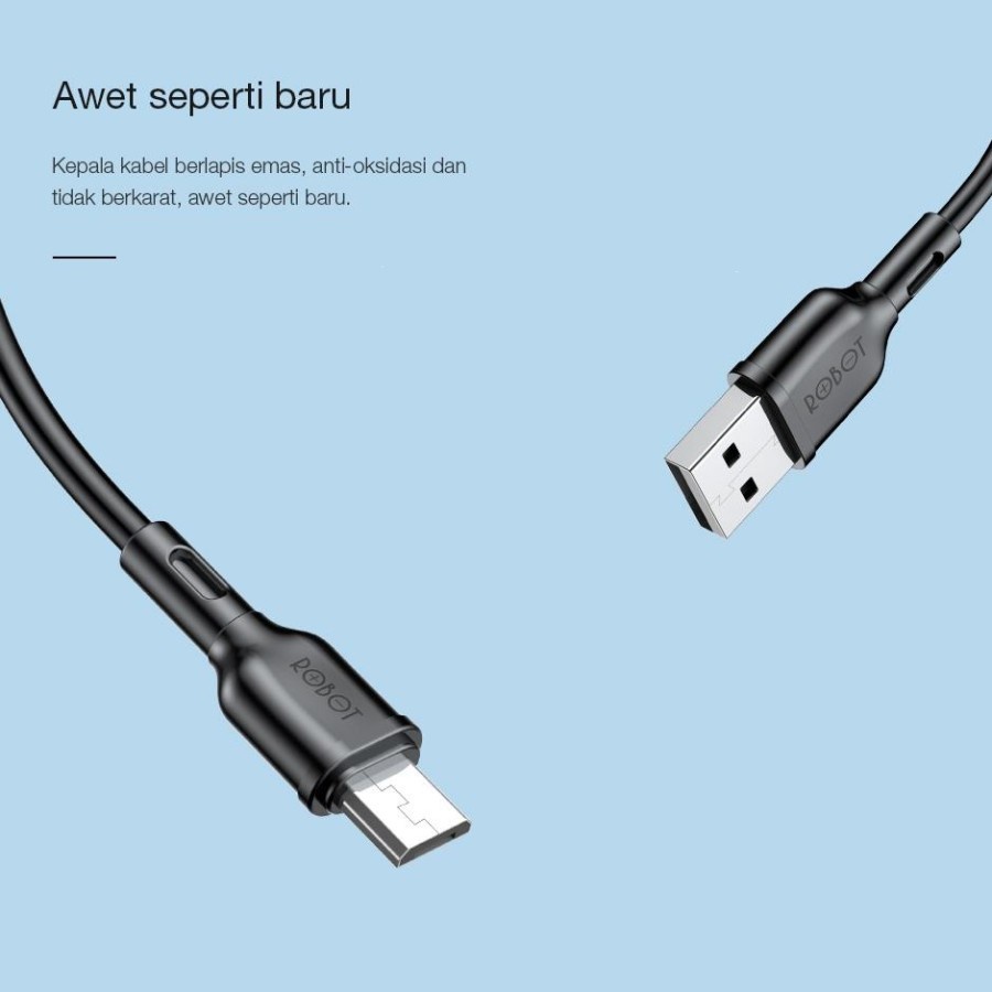 Kabel Data ROBOT RBM100s -  2A Micro USB Data Cable