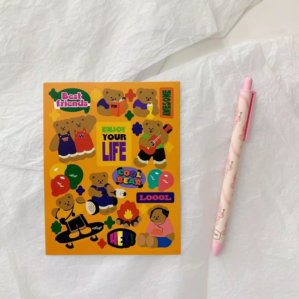STICKER ANTI AIR KOREAN STYLE STIKER BUJO BOTTLE LAPTOP HP LOVERSTUFF-2
