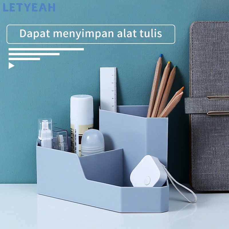 letyeah desktop storage kotak make up kotak penyimpanan alat tulis / rak kosmetik kotak organizer sudut