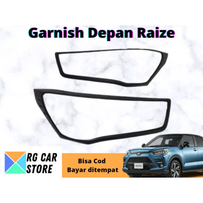 GARNISH TOYOTA RAIZE BLACK WARNA DOFF DIJAMIN PNP TINGGAL PASANG SAJA