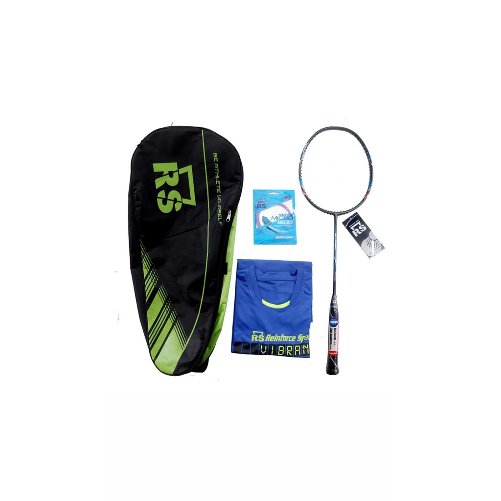 Raket Badminton RS Iso Power 222 Evo Original Free Senar + Pasang, Kaos, Tas 1 R