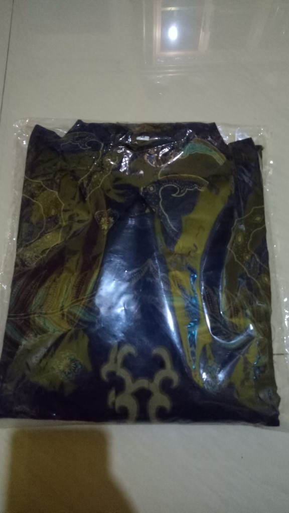 Aswangga Dongker Kemeja Batik Pria Full Furing Bahan Katun Halus Baturaden