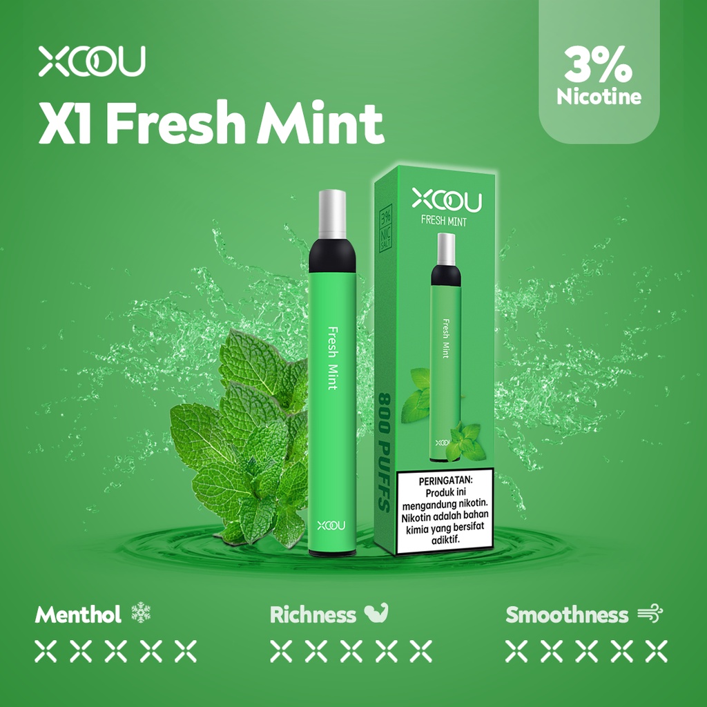 [PNCSID] [RELX COMPATIBLE] XOOU Mint Flavour Pods / Cartridge - Fresh Mint