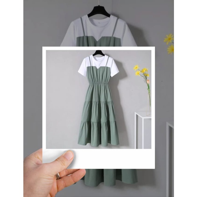 NEW!!! PROMO!!! MIDI DRESS KOREAN STYLE / DRESS LISA TERBARU / PAKAIAN WANITA KEKINIAN / MIDI DRESS TERLARIS / DRESS POLOS / BAJU TIDUR / BAJU SANTAI / BAJU CASUAL / BAJU REMAJA / DRESS WANITA / BAJU WANITA / SET DRESS-3