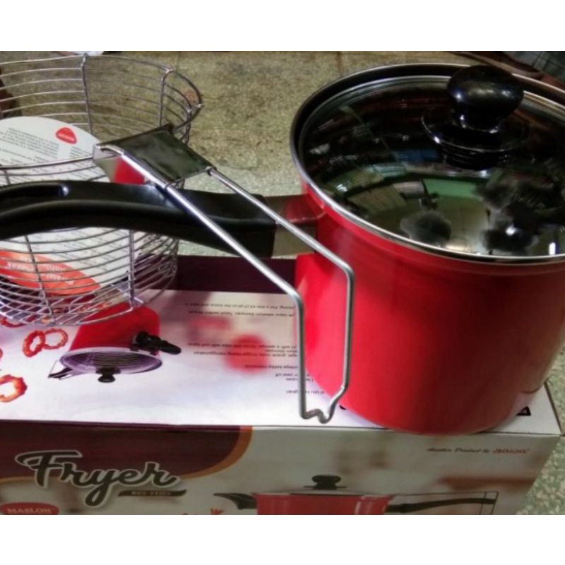 maspion deep fryer panci penggorengan non stick 18cm maspion